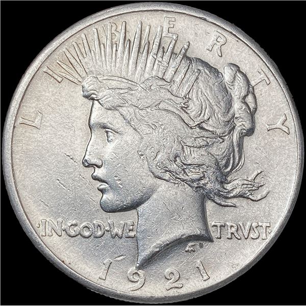 1921 Silver Peace Dollar NEARLY UNCIRCULATED