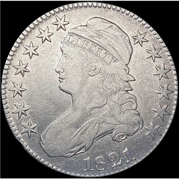 1821 O-104a Capped Bust Half Dollar LIGHTLY CIRCUL