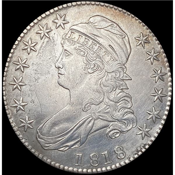 1818 O-112 Capped Bust Half Dollar CHOICE AU