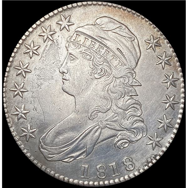 1818 O-112 Capped Bust Half Dollar CHOICE AU