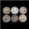 Image 1 : (6) Varied US Nickels (1866, 1867, 1868, (2) 1872,