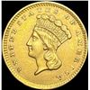 Image 1 : 1856 Slant 5 Rare Gold Dollar CLOSELY UNCIRCULATED