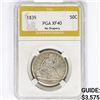 Image 1 : 1839 Seated Liberty Half Dollar PGA XF40 No Draper