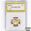 Image 1 : 1909-S Wheat Cent PGA MS63 RED