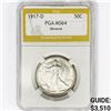 Image 1 : 1917-D Walking Liberty Half Dollar PGA MS64 Obverse