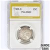 Image 1 : 1909-D Barber Quarter PGA MS63