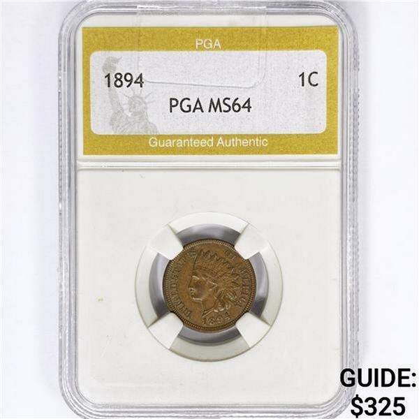 1894 Indian Head Cent PGA MS64