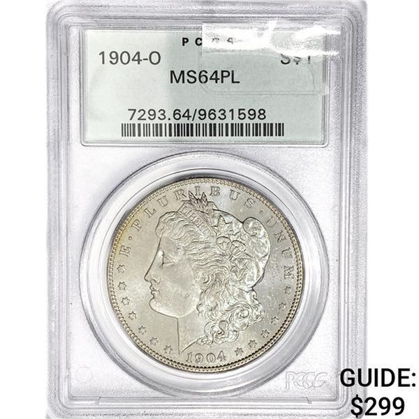 1904-O Morgan Silver Dollar PCGS MS64 PL