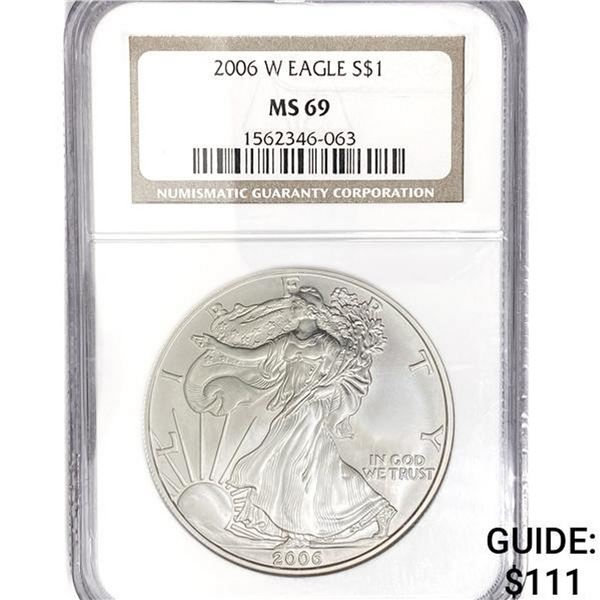 2006-W $1 1oz. American Silver Eagle NGC MS69