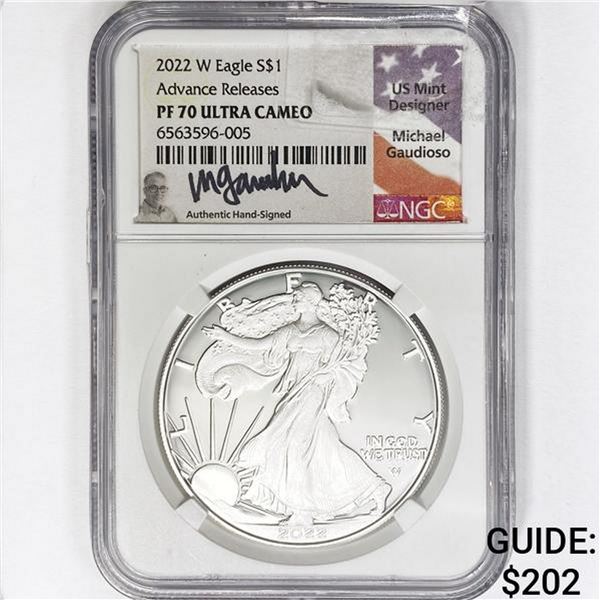 2022-W ASE Gaudioso Signed NGC PF70 UC