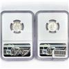 Image 2 : 1942-D Set (2) Mercury Silver Dime NGC MS66 FB