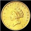 Image 1 : 1854 Rare Gold Dollar HIGH GRADE