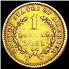 Image 2 : 1851 Rare Gold Dollar CLOSELY UNCIRCULATED