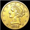 Image 1 : 1880 $5 Gold Half Eagle CLOSELY UNCIRCULATED