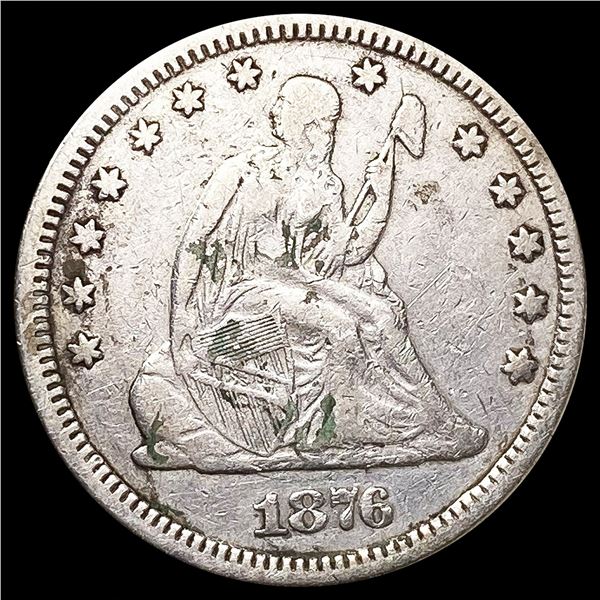 1876 Seated Liberty Quarter LIGHTLY CIRCULATED