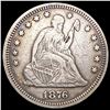 Image 1 : 1876-CC Seated Liberty Quarter NICELY CIRCULATED