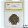 Image 1 : 1842 Large Cent PGA MS64+