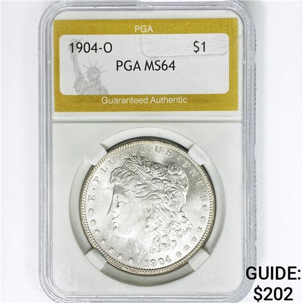 1904-O Morgan Silver Dollar PGA MS64