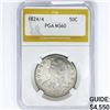 Image 1 : 1824/4 Capped Bust Half Dollar PGA MS60