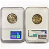 Image 2 : (2) Washington Quarters NGC MS 1949-1954