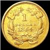 Image 2 : 1854 Rare Gold Dollar NICELY CIRCULATED