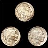 Image 1 : (3) Buffalo Nickels (1913, 1914, 1917) UNCIRCULAT