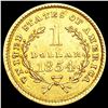 Image 2 : 1854 Rare Gold Dollar UNCIRCULATED