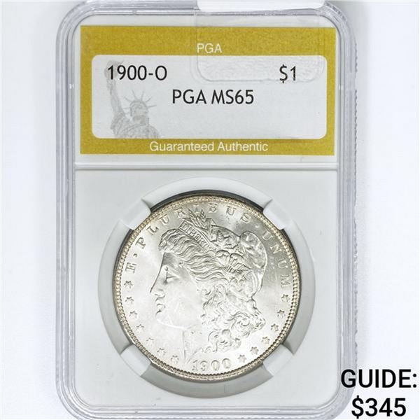 1900-O Morgan Silver Dollar PGA MS65