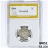 Image 1 : 1869 Shield Nickel PGA MS65