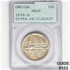 Image 1 : 1938-S Oregon Trail Half Dollar PCGS MS65