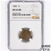 Image 1 : 1888 Indian Head Cent NGC MS64 RB