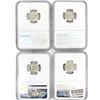 Image 2 : (4) 1936-1942 Mercury Silver Dimes NGC MS64 FB