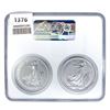 Image 2 : 2023 G.Britain Silv. 2P Set-FR NGC MS69 QEII & K.