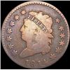 Image 1 : 1814 Cross 4 Large Cent NICELY CIRCULATED