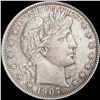 Image 1 : 1907-D Barber Half Dollar CLOSELY UNCIRCULATED