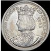 Image 1 : 1893 Isabella Silver Quarter UNCIRCULATED