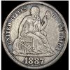 Image 1 : 1887 Seated Liberty Dime CLOSELY UNCIRCULATED