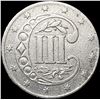 Image 2 : 1854 Silver Three Cent CLOSELY UNCIRCULATED