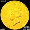 Image 1 : 1855-C Rare Gold Dollar CLOSELY UNCIRCULATED