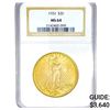 Image 1 : 1924 SG $20 Gold Double Eagle NGC MS64