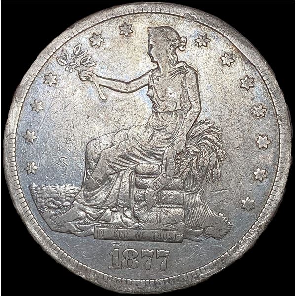 1877-S Silver Trade Dollar NICELY CIRCULATED