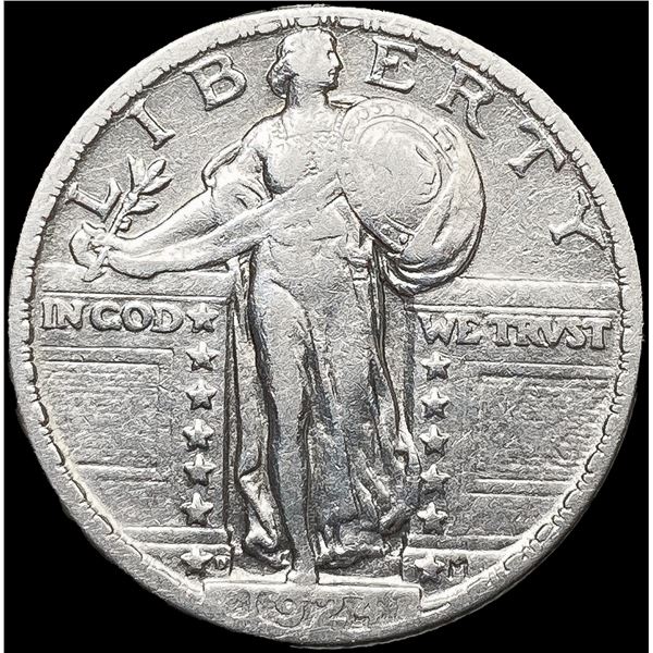 1924-D Standing Liberty Quarter NEARLY UNCIRCULATE