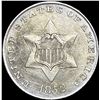 Image 1 : 1852 Silver Three Cent CHOICE BU