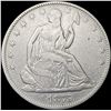 Image 1 : 1875-CC Seated Liberty Half Dollar CLOSELY UNCIRCU