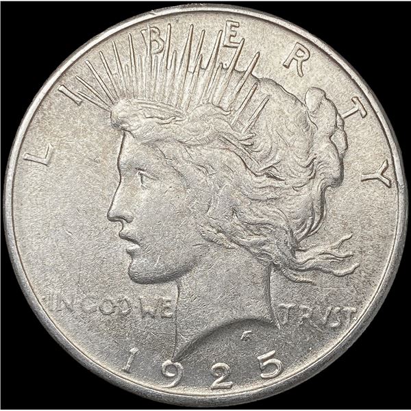 1925-S Silver Peace Dollar CLOSELY UNCIRCULATED