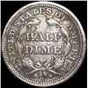 Image 2 : 1853 Arws Seated Liberty Half Dime NEARLY UNCIRCUL