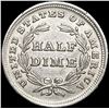 Image 2 : 1837 No Stars Seated Liberty Half Dime UNCIRCULATE