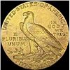 Image 2 : 1908 $5 Gold Half Eagle ABOUT UNCIRCULATED