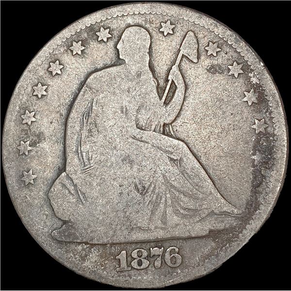 1876 Seated Liberty Half Dollar NICELY CIRCULATED