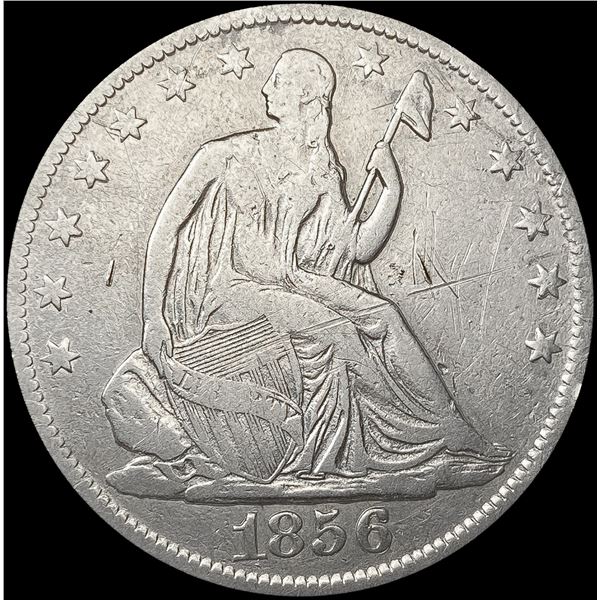 1856-O Seated Liberty Half Dollar LIGHTLY CIRCULAT